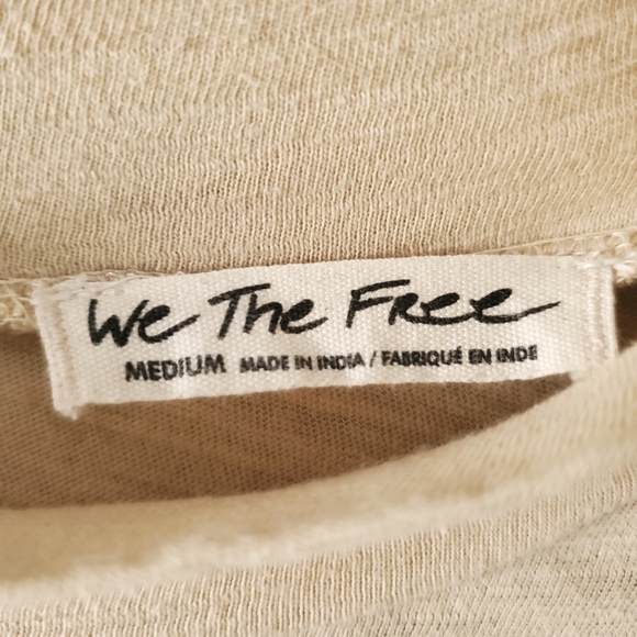 Free People Hooked On You Turtleneck Top In Wheat Size M - Picture 4 of 6